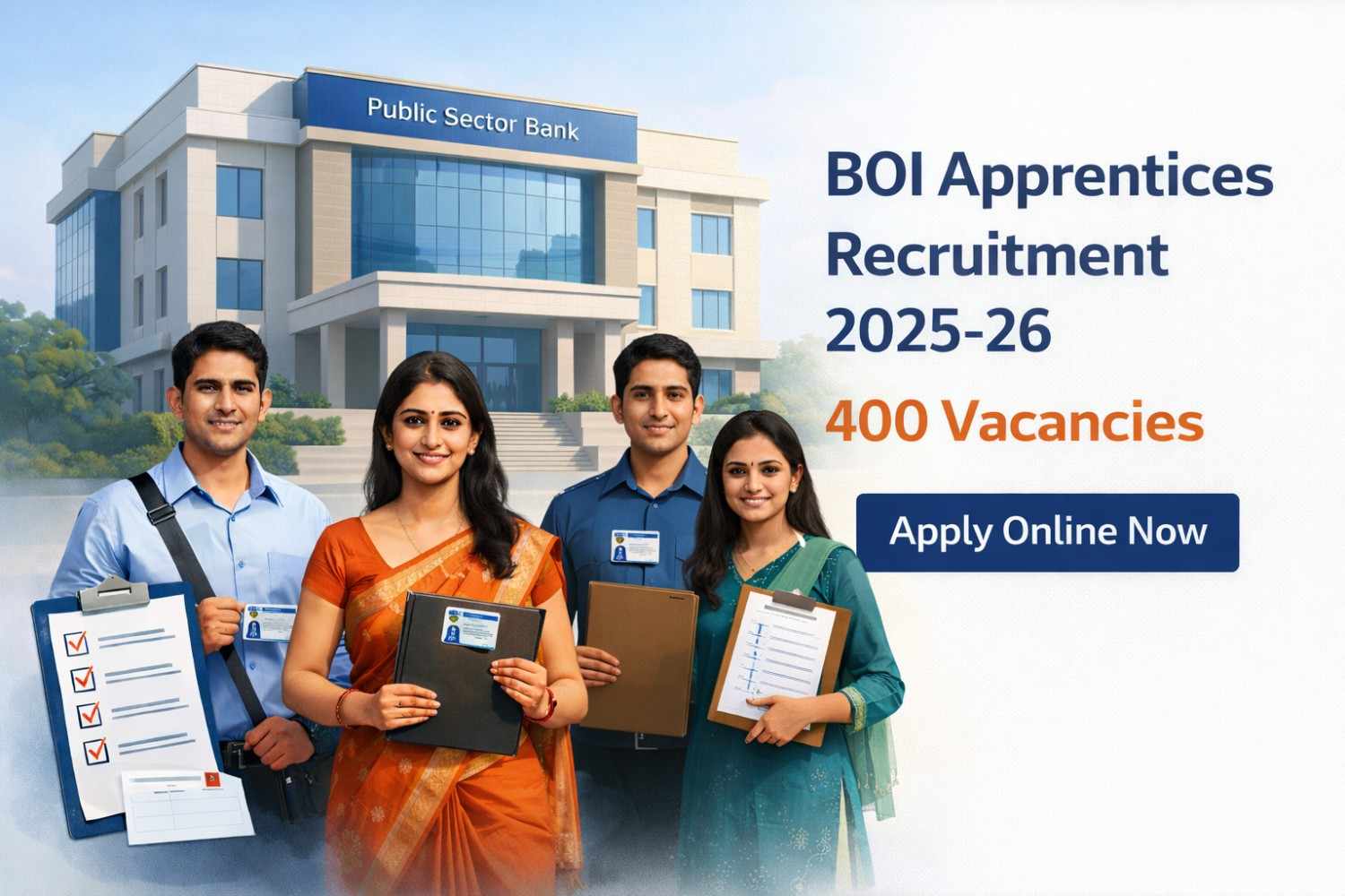 Bank of India BOI Apprentices Trainee Recruitment 2025-26